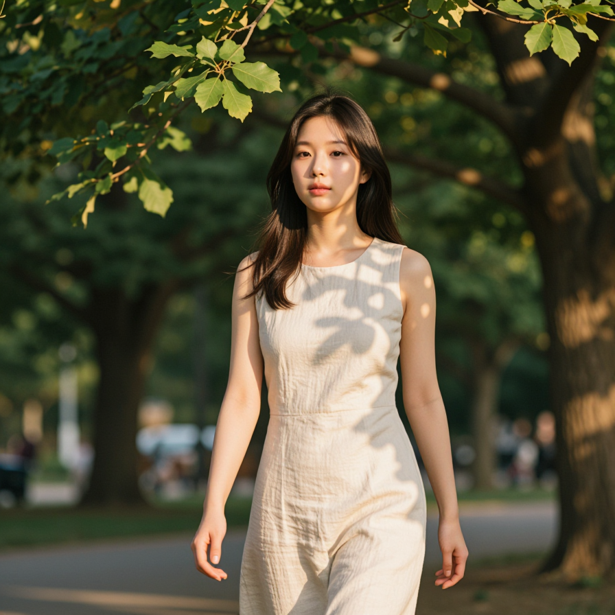 햇살 아래 산책