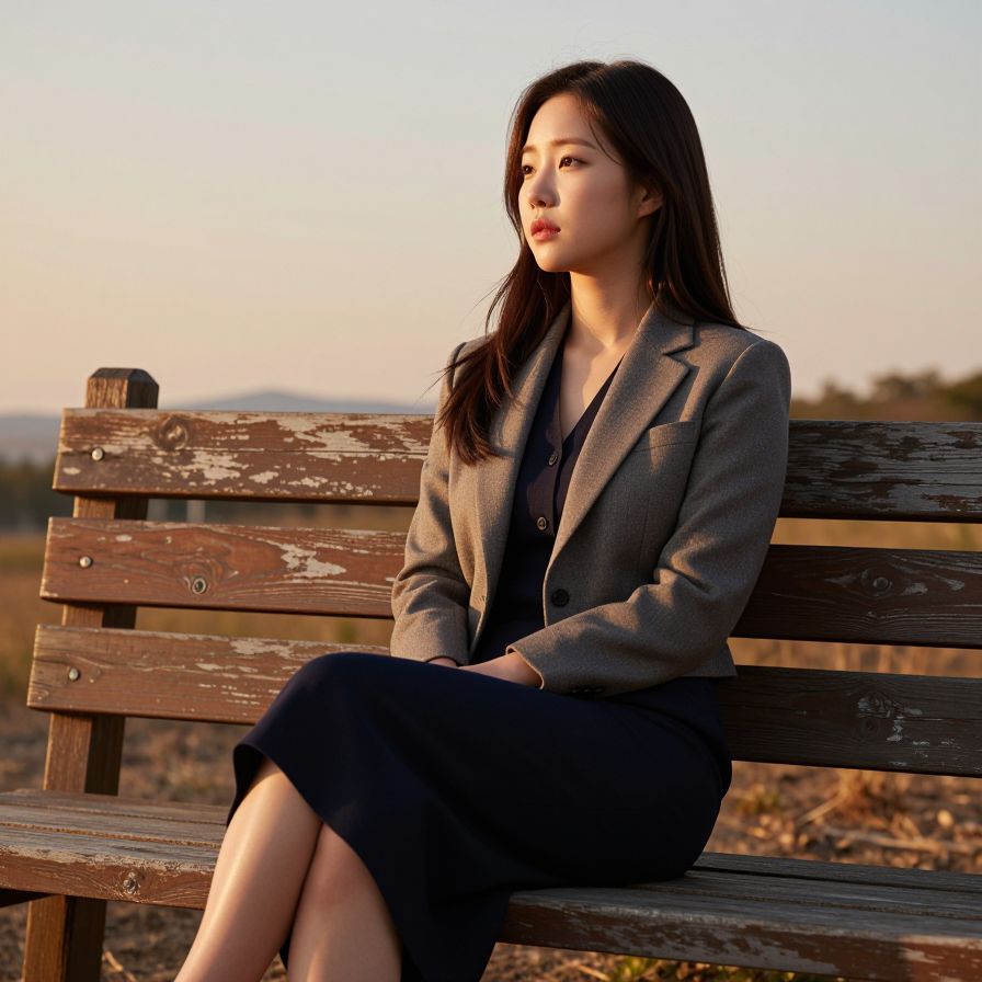 벤치에 앉은 오후