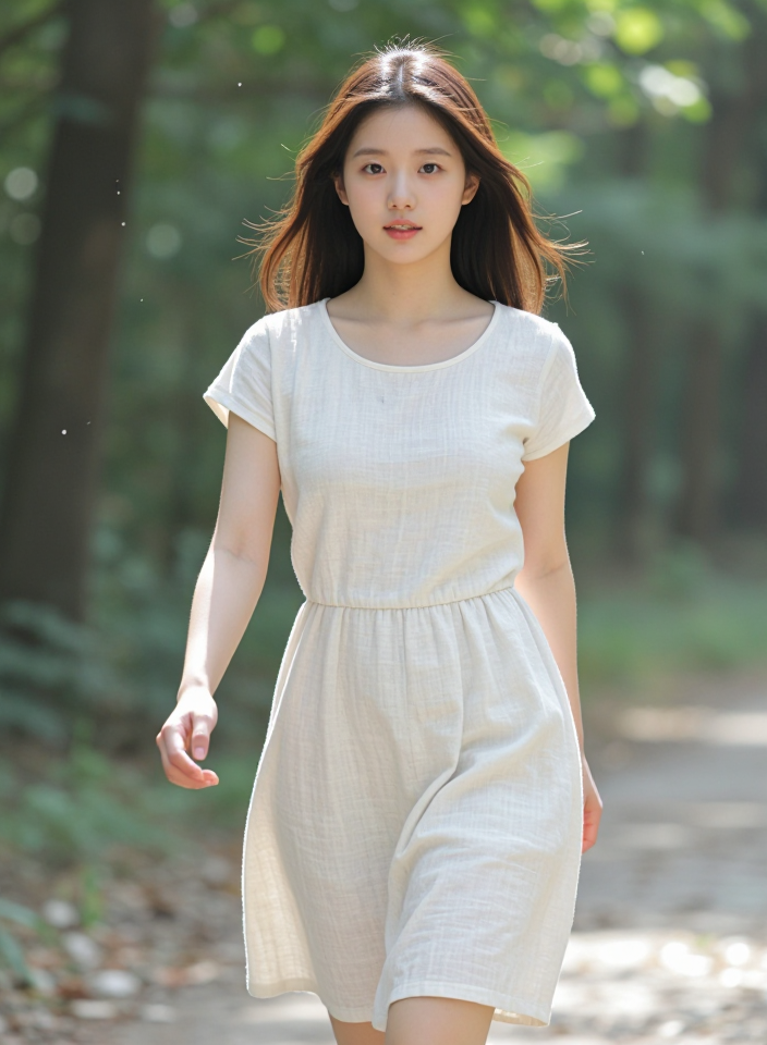 신비로운 숲의 소녀